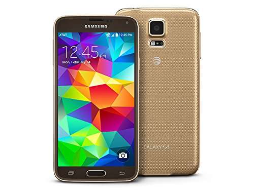 Samsung Galaxy S5 G900A Factory Unlocked Cellphone, Android 16GB, Gold 1