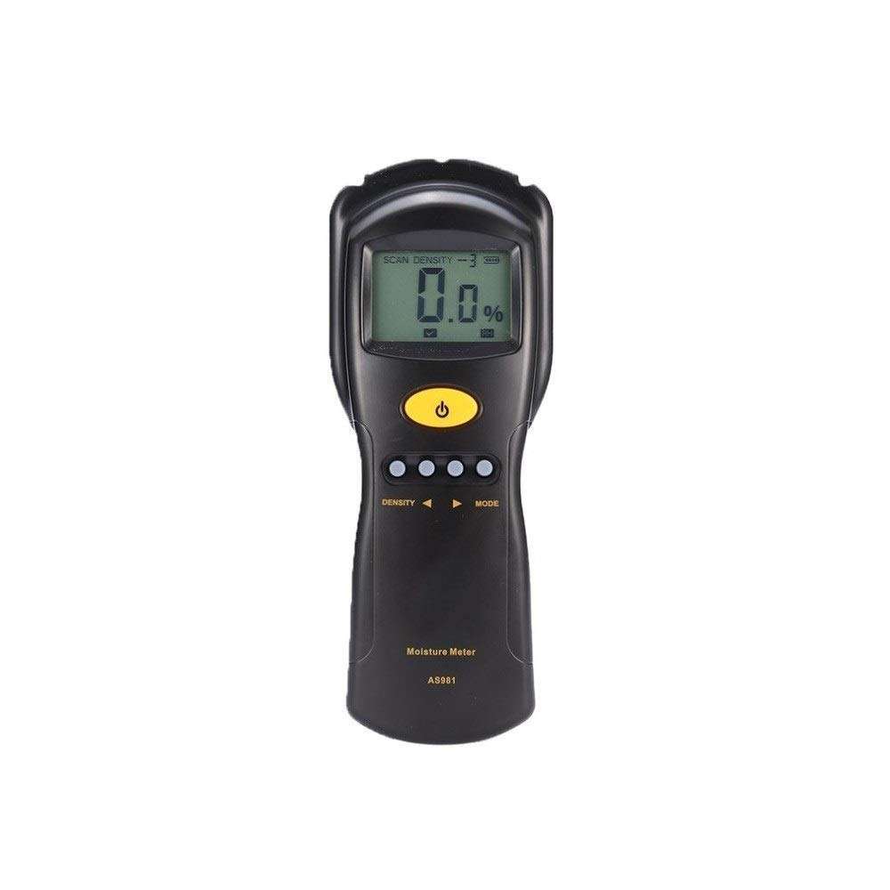 KANJJ-YU Water Quality Tester Moisture Meter AS981 Digital Wood Moisture Meter Hygrometer Humidity Tester Plywood Wooden Materials LCD Backlight Damp Detector Humidity Tester 1
