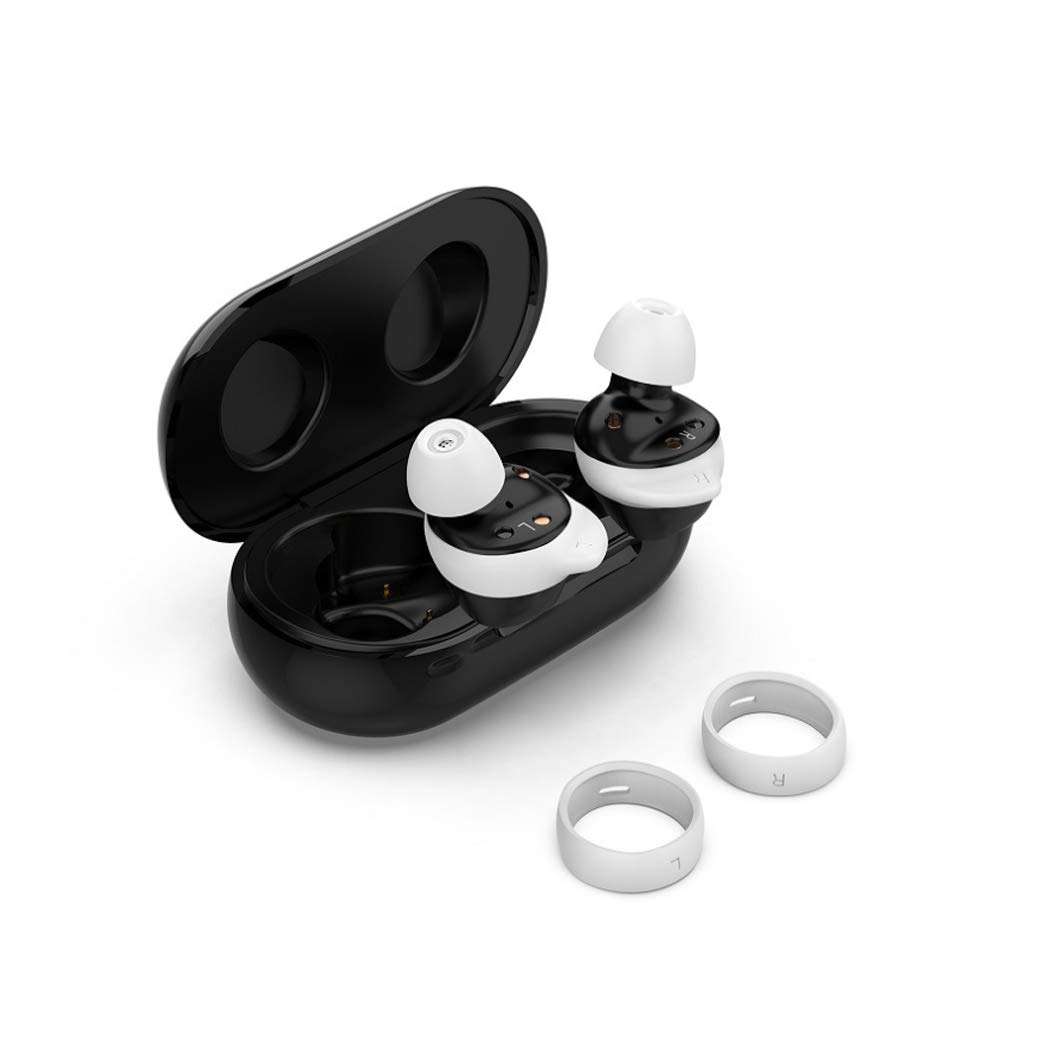 TEEMADE Replacement Eartips Earhooks Kit for Galaxy Buds 2019 Headphone,S/M/L Size Included Silicone Earbud Tips & Hooks,Fit for Galaxy Buds SM-R170 Headphone 12 pcs White 3