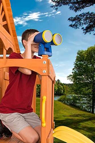 Plastic Playset Binoculars, Blue | Compatible with Most Wooden Swing Sets | Imaginative Play | Hardware Included | Easy to Install | DIY Playground | Oversized Accessory 4