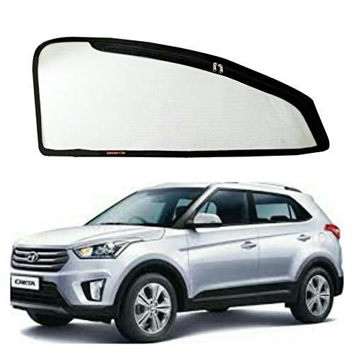 Commander Car Curtain Sun Shade with Zipper for Hyundai Creta (Set of 4, Black) 1