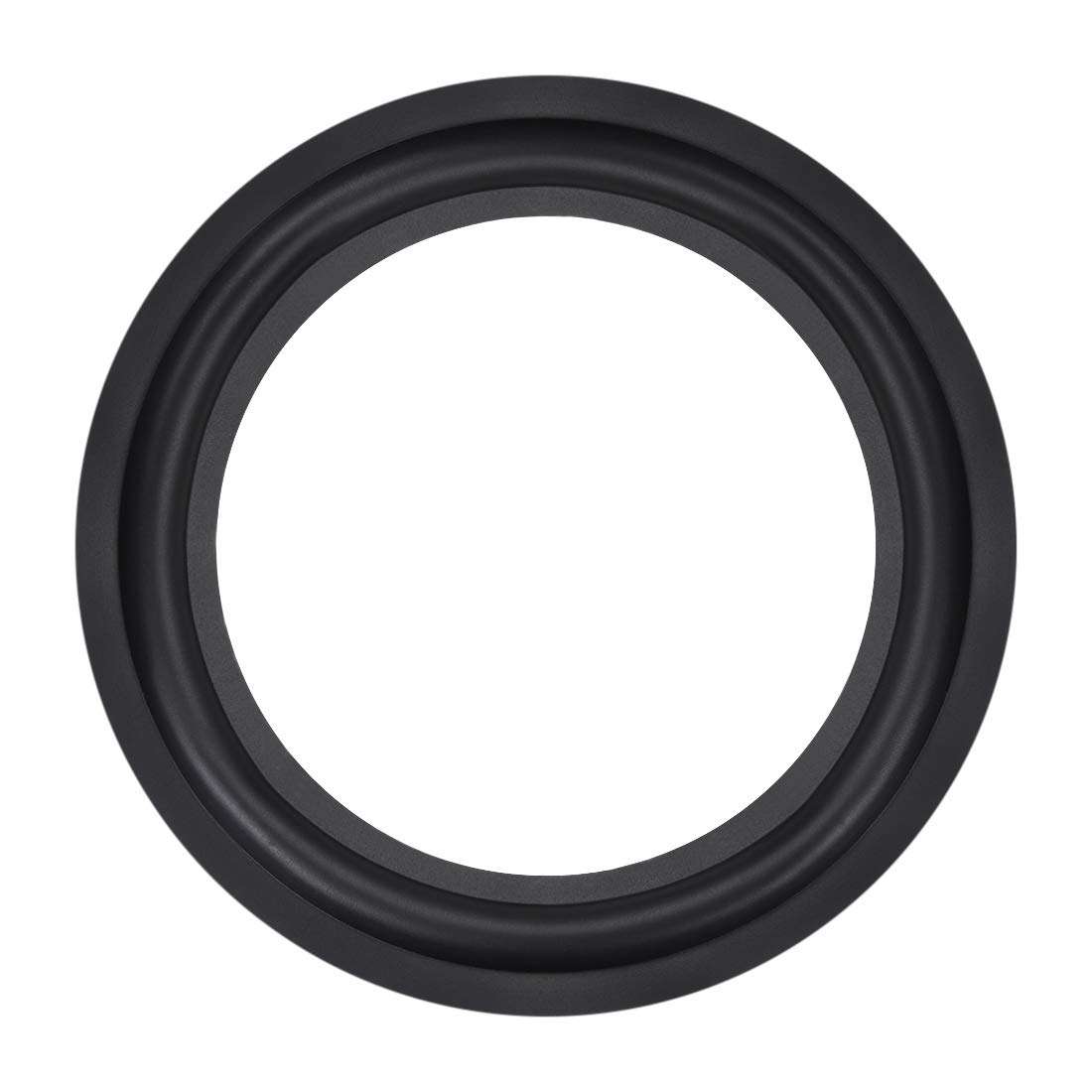uxcell 12 Inch Speaker Rubber Edge Folding Ring Horn Replacement Parts for Speaker Black 4
