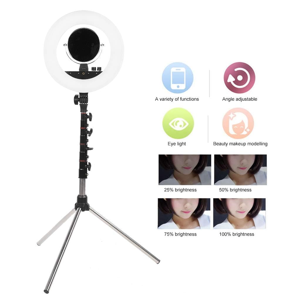 Pangding Valentine's Day Carnival Selfie Fill Light, Fill Light, Adjustable Brightness for Makeup Lovers Make Up Professional Makeup Artist Dress Up(110~240V, U.S. Standard) 6