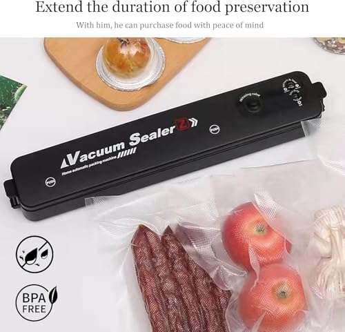 SWIREUK Sealing Machine 8 Inch | Vacuum Sealer Packaging Vacuum Sealing and Plastic Packing Machine, Plastic Bag Sealing Machine, Heat Sealer Machine, Airtight Sealer Modes With LED 4