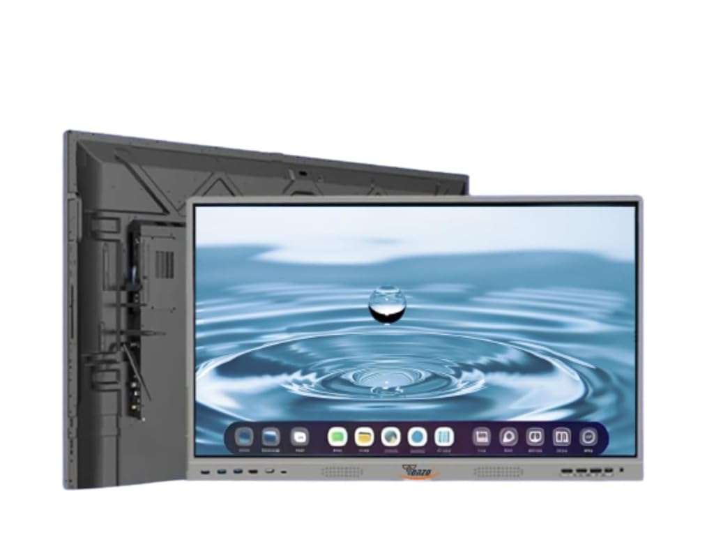 TONZO� Omega 86" Interactive Flat Panel Android 11.0, Ultra HD (4K)| Multitouch Screen| 4 GB RAM| 32 GB ROM| 15W-2 Speaker| Panel with USB, VGA, Display Ports| Best for School & Offices 1