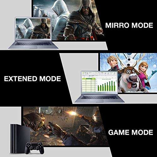 C&E High Speed HDMI Cable Male to Male with ethernet Black (1.5 Feet/0.5 Meters) Supports 4K @ 30Hz HDMI High Speed 10.2 Gbps-30AWG - Compatible with Xbox PS3 PS4 Pro nVidia AMD Apple TV 4K (2 Pack) 6