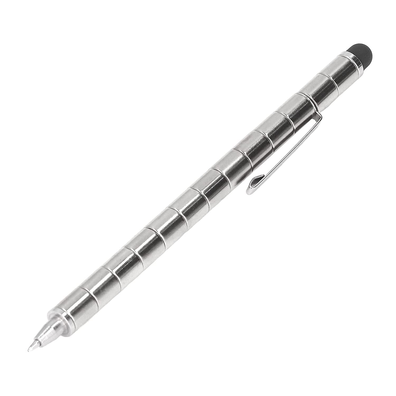 Tiyahi Fidget Magnetic Toy Pen Stress Relief Pen Multifunction Pen (Silver) 1