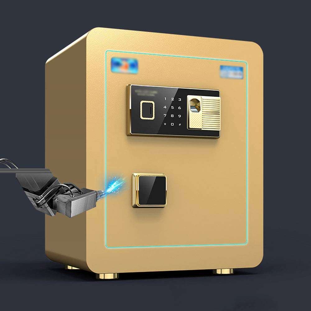 YI GAO Safety cabinet, all steel fireproof small single door anti-theft electronic password large-capacity safe deposit box, suitable for: office/home/finance, 3 colors optional @ 6