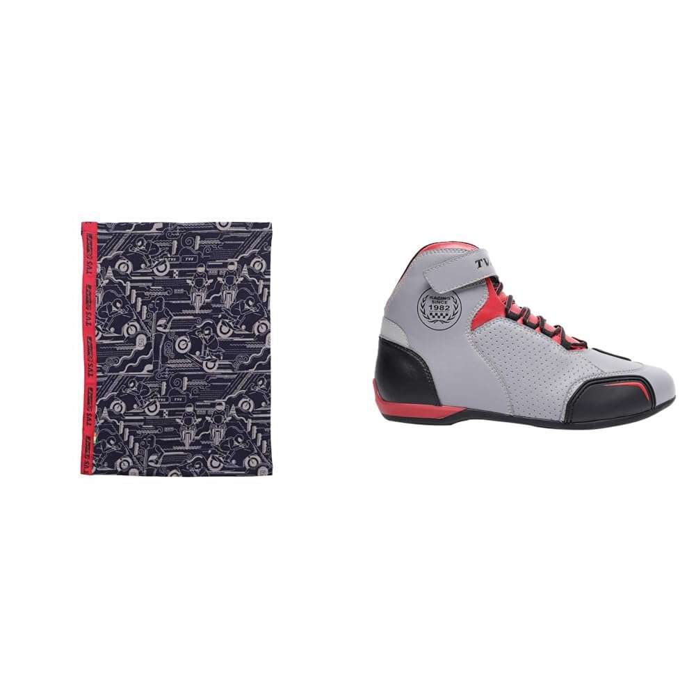 TVS Racing Ankle Length, Waterproof Riding Boots with Neck Gaiters for Men