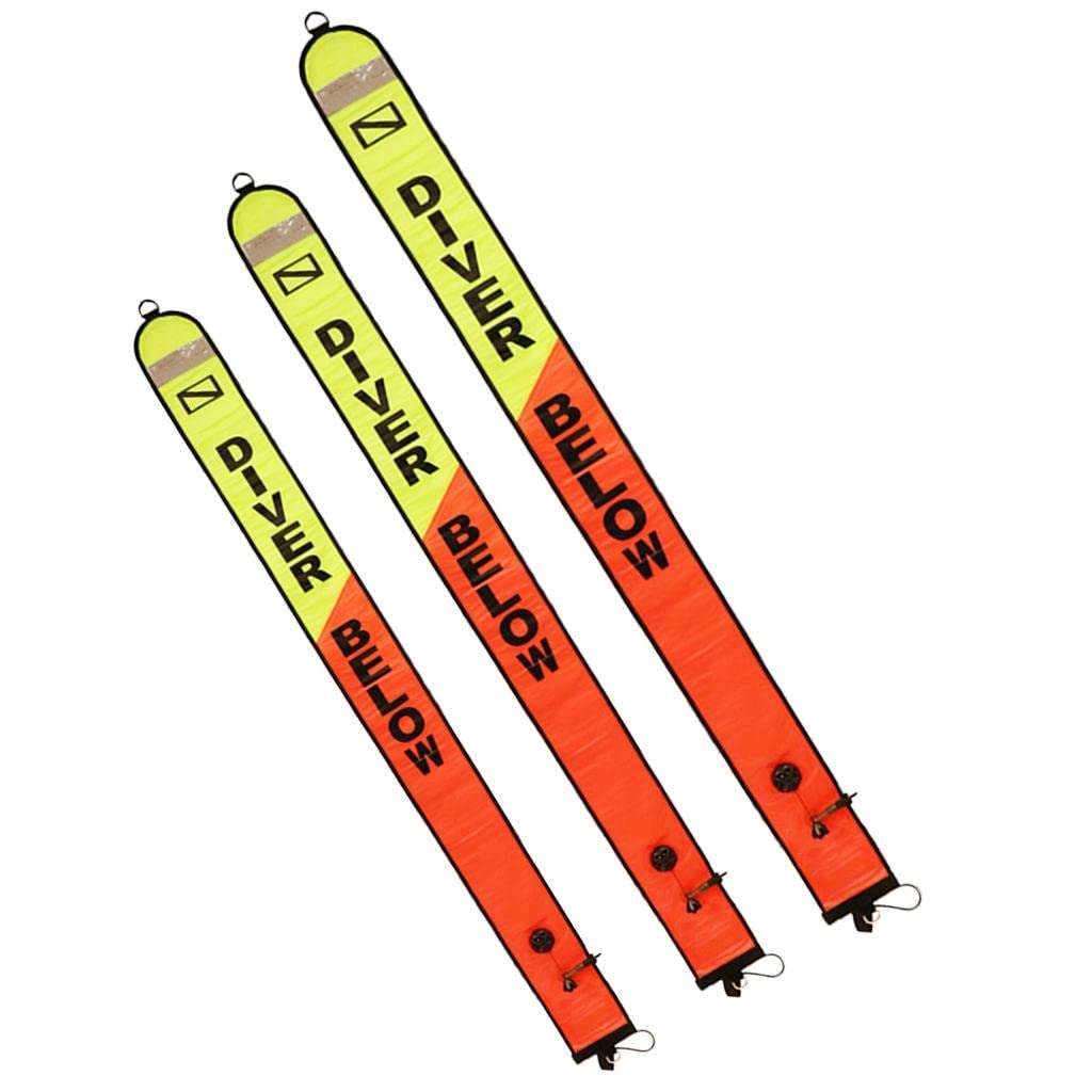Kush Scuba Diving Surface Marker Buoy SMB Signal Tube Safety Gear 4Ft 3
