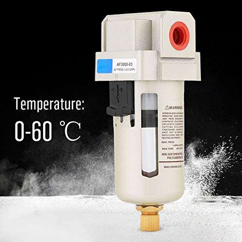 East buy Moisture Water Filter - AF3000-03 G3/8'' Compressed Air Compressor in Line Moisture Water Filter 4
