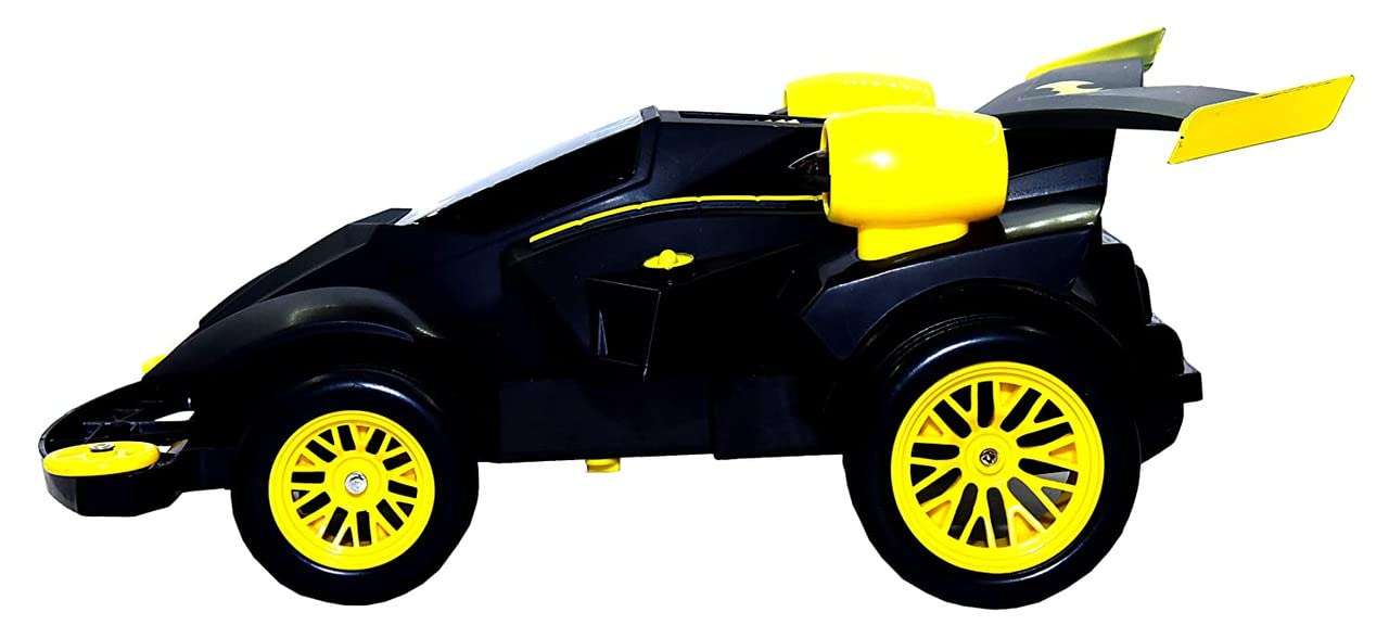 Crizer Remote Control Batman Chariot HIGH Speed Racing RC Toy CAR With Colorful LED Light Effects, Very Stylish Design and Muscular Looks, Plastic Stunt Car RC Off Road Crawler Racing Car Toy For Kids 5