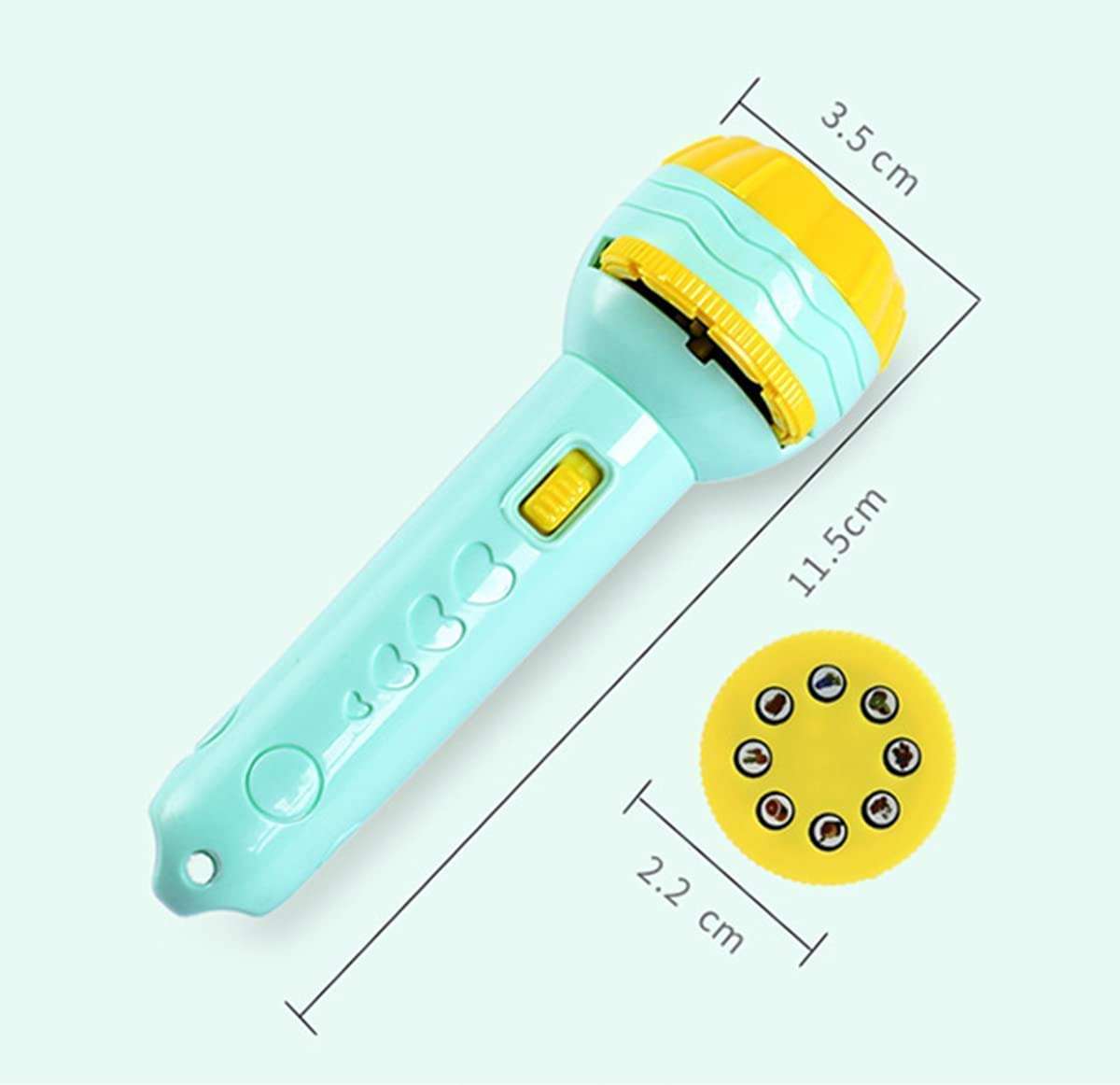 Caltero 6 Slids, 48 Patterns Projector Flashlight Torch, Kids Projection Light Toy Education Learning Night Light Before Going to Bed Best Gift for Kids Boy Or Girl Learning and Playing(Multi).2025 4