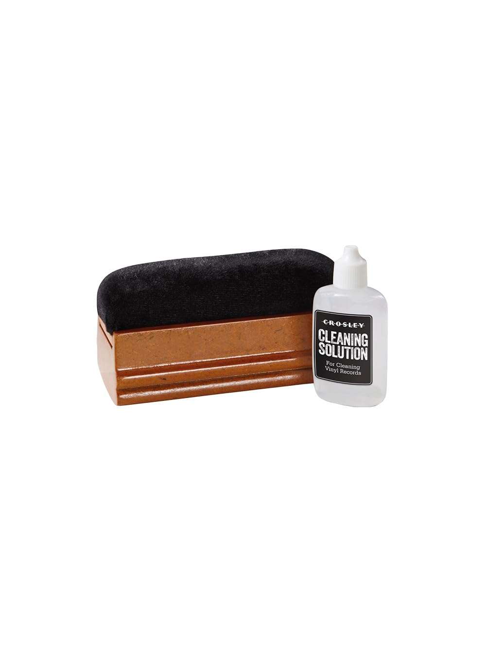 Crosley AC20 Turntable Record Maintenance Kit with Cleaning Solution and Velvet Brush 2