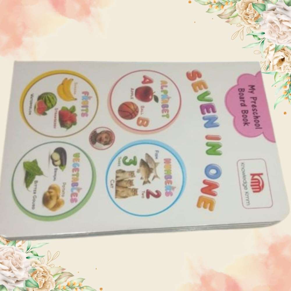 Preschool Board Book Set of Alphabet Numbers Animals Transport for Kids Early Learning Education of Preschooler Birthday Gift (All in One (Alphabet Number Transport Animal Birds Fruit Vegetable)) 3