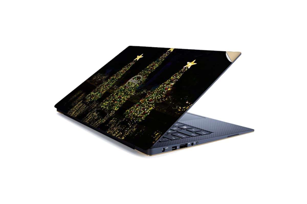 GADGETS WRAP Printed Vinyl Top Only Skin Sticker Decal for Dell XPS 13 inch Laptop - Christmas Tree 1