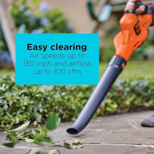 BLACK+DECKER 20V MAX* Cordless Sweeper with Power Boost, Leaf Blower with Battery and Charger (LSW321) 2