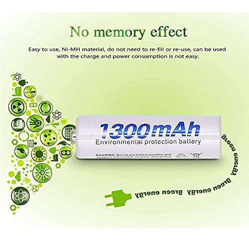 OSAKA HR03 1300mAh AAA Ni-Mh Rechargeable Batteries 8 Pieces with OSK-C903W Battery Charger Set 6