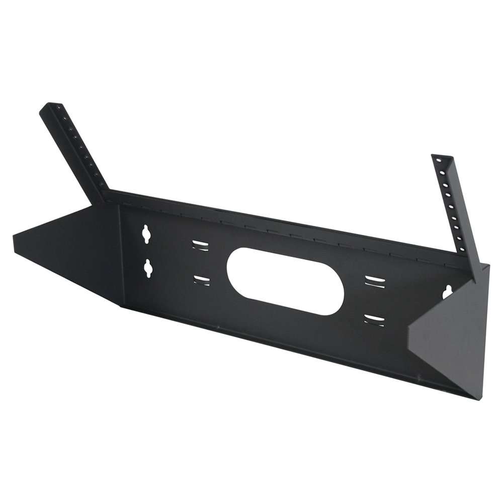 Quest Manufacturing Hinged Vertical Wall Mount Bracket, 2 Unit, 19" x 5" D, Black (WV19-0205H) 1