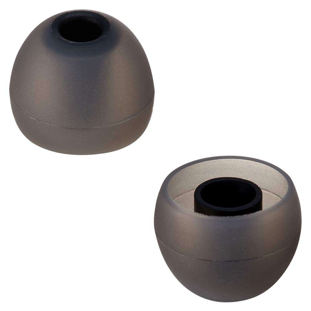 Earbud Tips Soft Silicone Earbuds Replacement Tips Fit for in-Ear Headphones(Inner Hole from 3.8mm -4.2mm Earphones) 9 Pairs S/M/L,Black 2