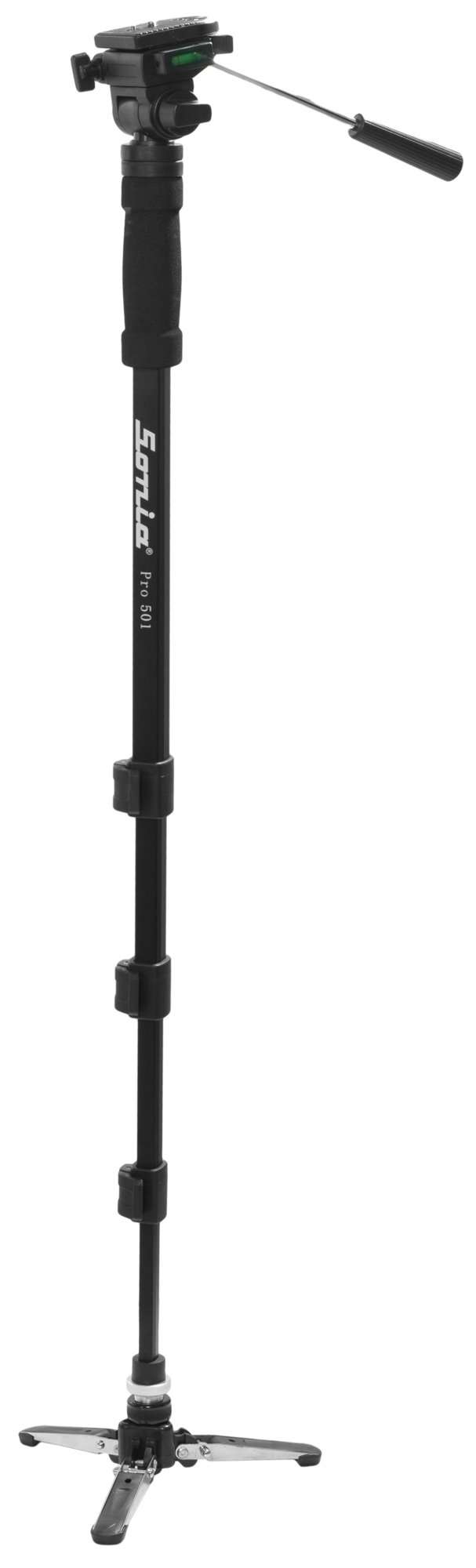 Sonia Monopod Pro 501 with Self Standing Legs Fluid Video Panhead & Carry Case (Load Capacity 5 Kg)