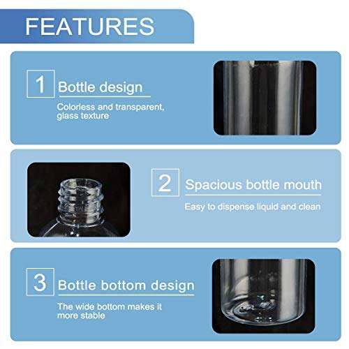 ORIENTOLUXURY 100ml EmptyPlastic Cute Reusable Refillable Fine Mist Sprayer Spray Bottle Atomizer with Ultra-Fine Mist Pump for Multipurpose Purposes Like sanitizing- Pack Of 20(White) 4