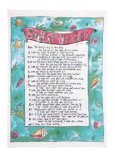 Sandy Gingras Song of the Sea Kitchen Towel, Blue