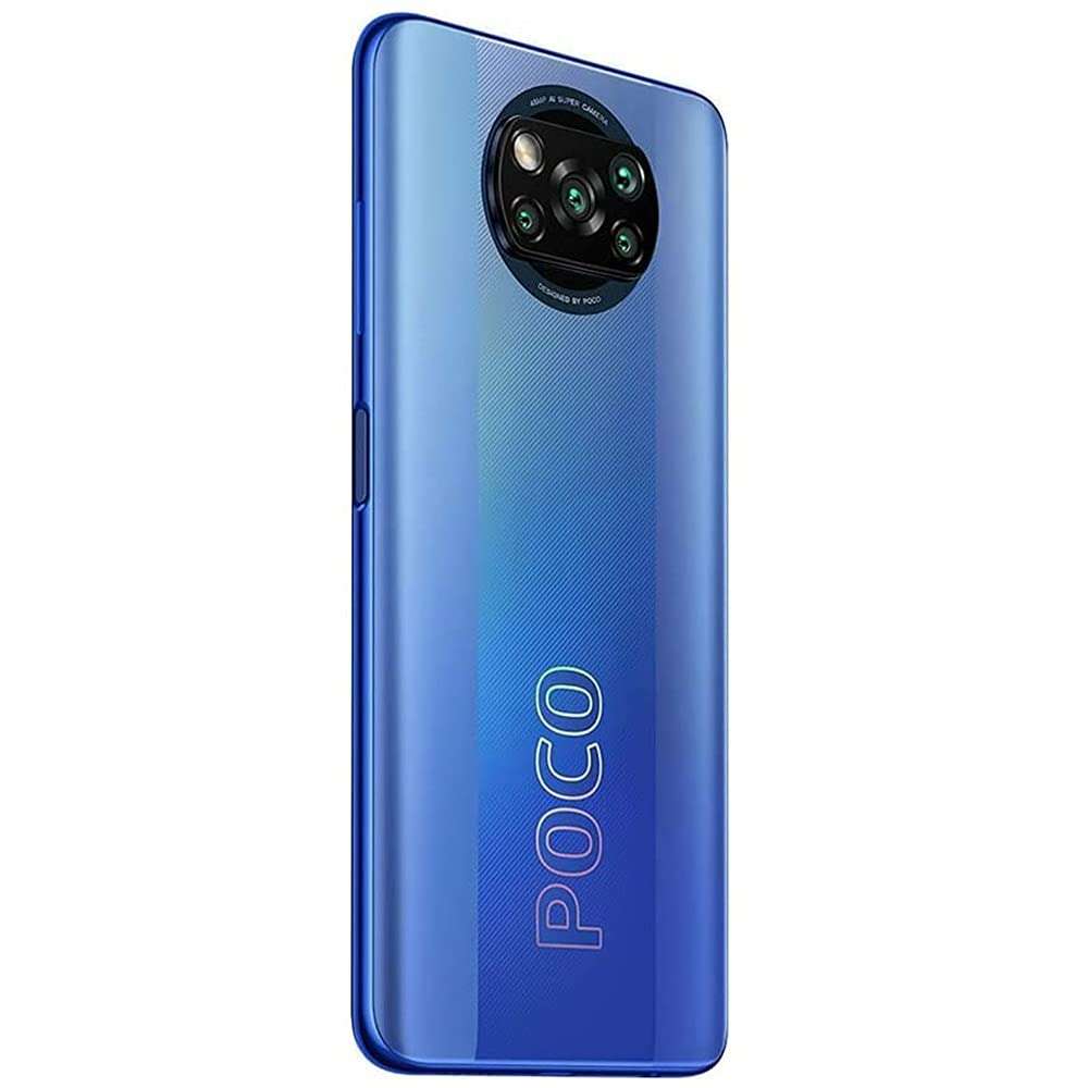 POCO, LLC Poco X3 Pro (128GB, 6GB) 6.67In 120Hz, Snapdragon 860, 48MP 4K Quad Camera, All Day Battery, Dual SIM GSM Factory Unlocked - US & Global 4G LTE Version (Blue), M2102J20SG, Frost Blue 4