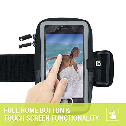 Title: Gear Beast TapTouch Rugged Case Compatible Sports Armband for Xs/X / 8/7/ 6s | Galaxy S10e / S9 / S8 w/Protective Cell Phone Case, Reflective Band, Waterproof Running Armband 5