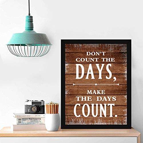 Chaka Chaundh - Office Quotes Frames - Motivational Quotes Wall Frames for Office - Positive Business Quotes Wall Frame - Office Quotes Poster - (13.5 X 10.5 Inches) (Wood vintage color - 3) 2