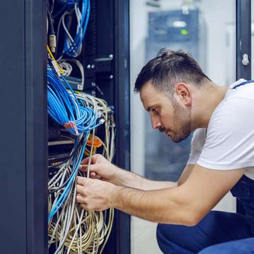 VIVO 500ft Bulk Cat6 Wire, Full Copper Ethernet Cable, 23 AWG, UTP Pull Box, LAN Network, Blue, CABLE-V017 4