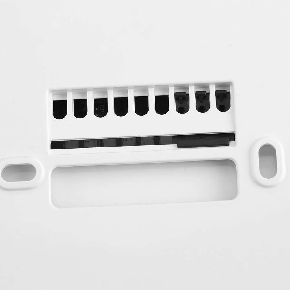 Digital Programmable Thermostat, Room Temperature Controller for The Electric Heating Equipment and Wall-Hung Boiler Heating System(White) 6