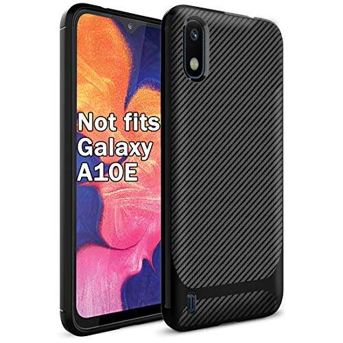 Dzxouui for Galaxy A10 Case,Durable Light Shockproof Cover Protective Phone Case for Samsung Galaxy A10(DC-Black)(6.2inch) 1