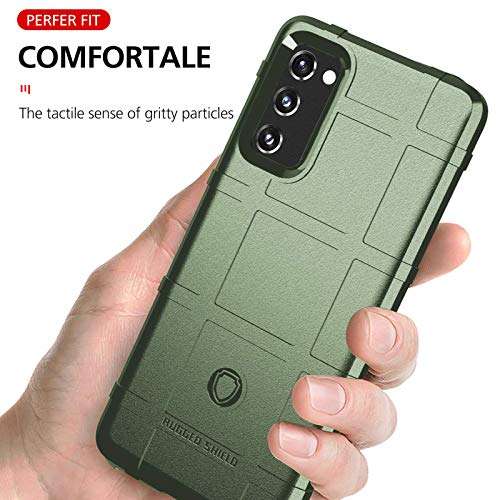 for Samsung Galaxy S20 FE Case with Screen Protector Phone Case Rugged Shield Series Best Protective Cover Soft TPU Thick Armor Shell Compatible for Samsung S20 Fe 5G Case Heavy Duty Military 4