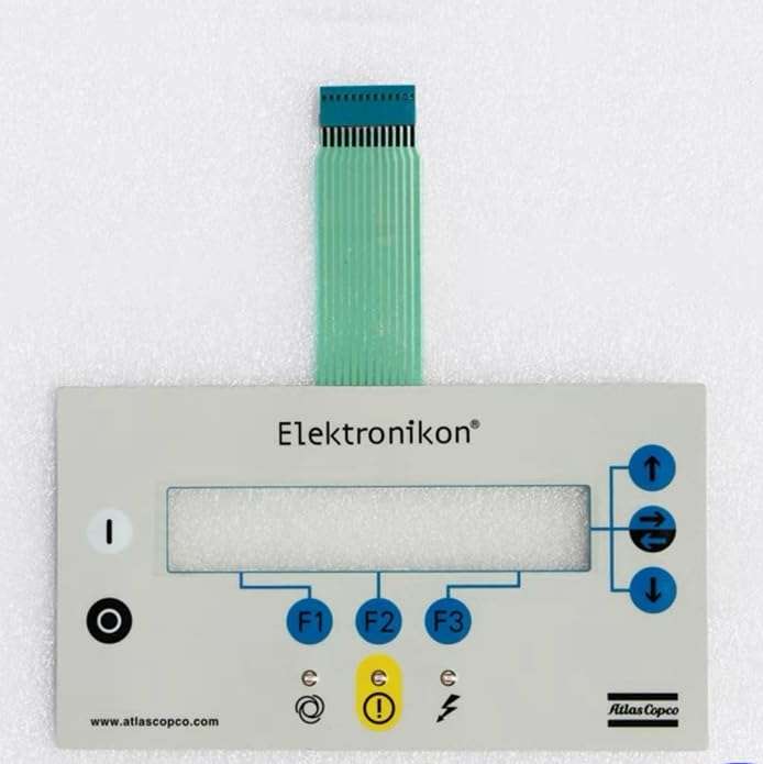 FIT Air compressor controller panel film 1900070125 Membrane Keypad Overlay Film 1