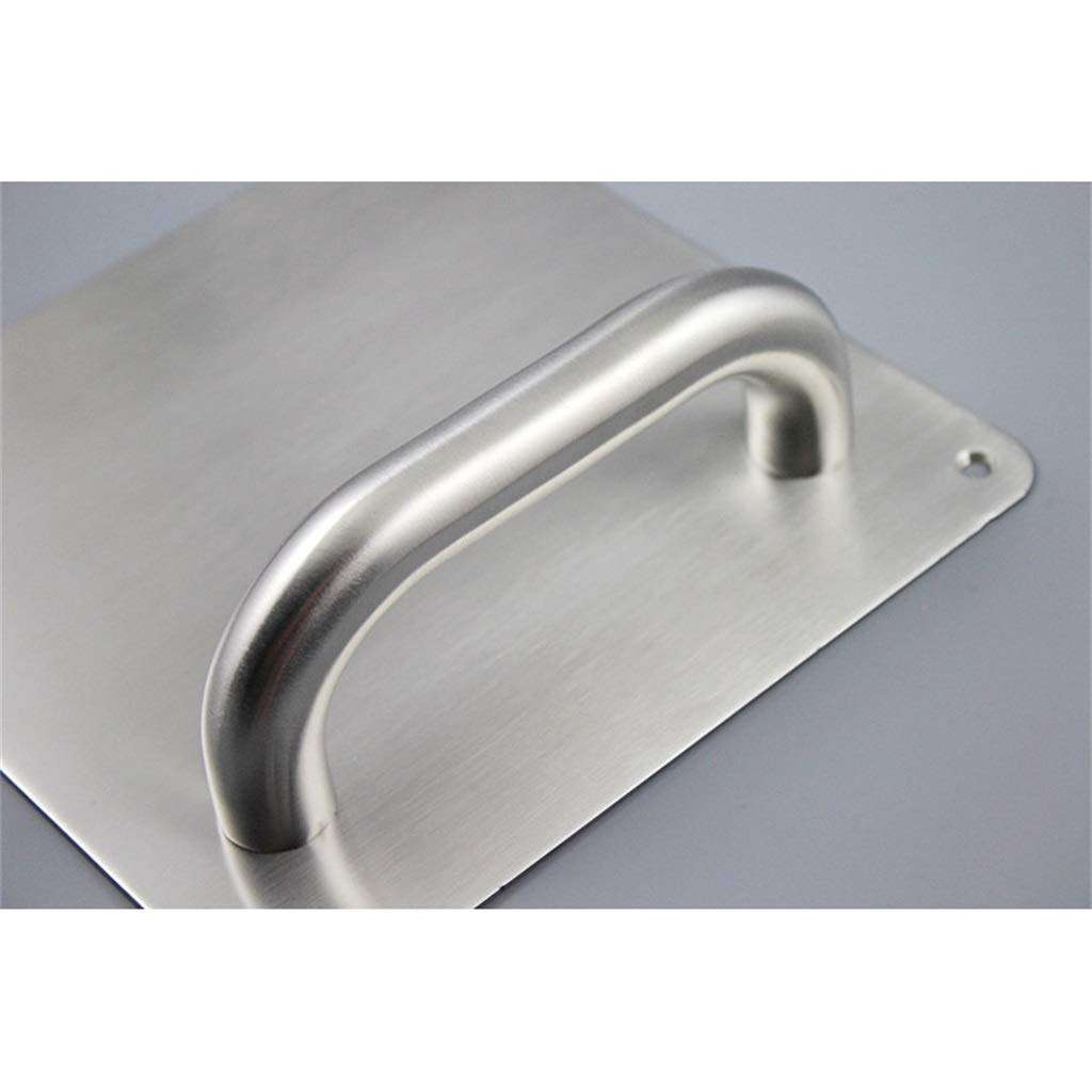 AWCPP Stainless Steel Base Handle, Fire-Proof Door Wooden Door Metal Door Square Push-Pull Bottom Plate Door Hardware Door Handle 4