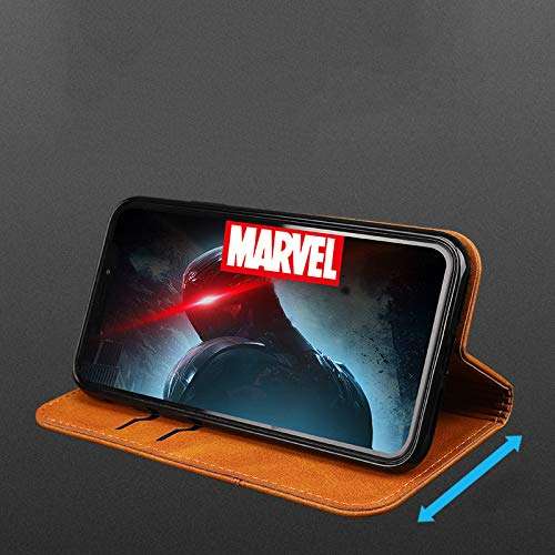 Acase mall Galaxy A01 Core/M01 Core PU Leather Wallet Case Galaxy A01 Core case Simple Wallet Cover with Card Holder Vegan Leather Case Retro PU Leather Flip Case, Galaxy A01 Core/M01 Core Khaki 6