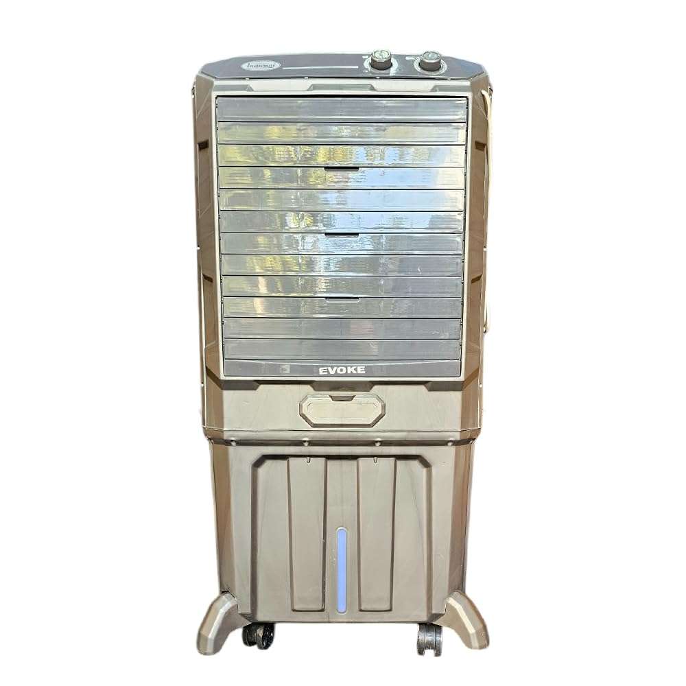 ForeSpace - Evoke- 90 Litres Desert Air Cooler for home | For Larger Room| High Density Honeycomb Pads | Fully Collapsible Louvers | High-Speed | Everlast Pump | Humidity Control - Grey 1