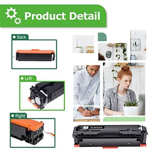 Premium Compatible Toner Cartridge Replacement for HP 414A W2020A 414X Color Laserjet Pro MFP M479fdw M454dn M479fdn M454dw M479 M454 W2021A W2022A W2023A (Black Cyan Yellow Magenta, 4-Pack) 5