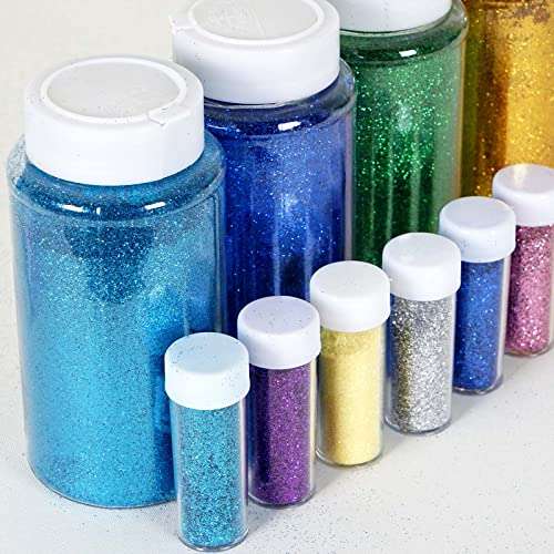 Tableclothsfactory 1 Pound Black DIY Art & Craft Glitter Extra Fine with Shaker Bottle for Wedding Party Event Table Centerpieces Decor 2