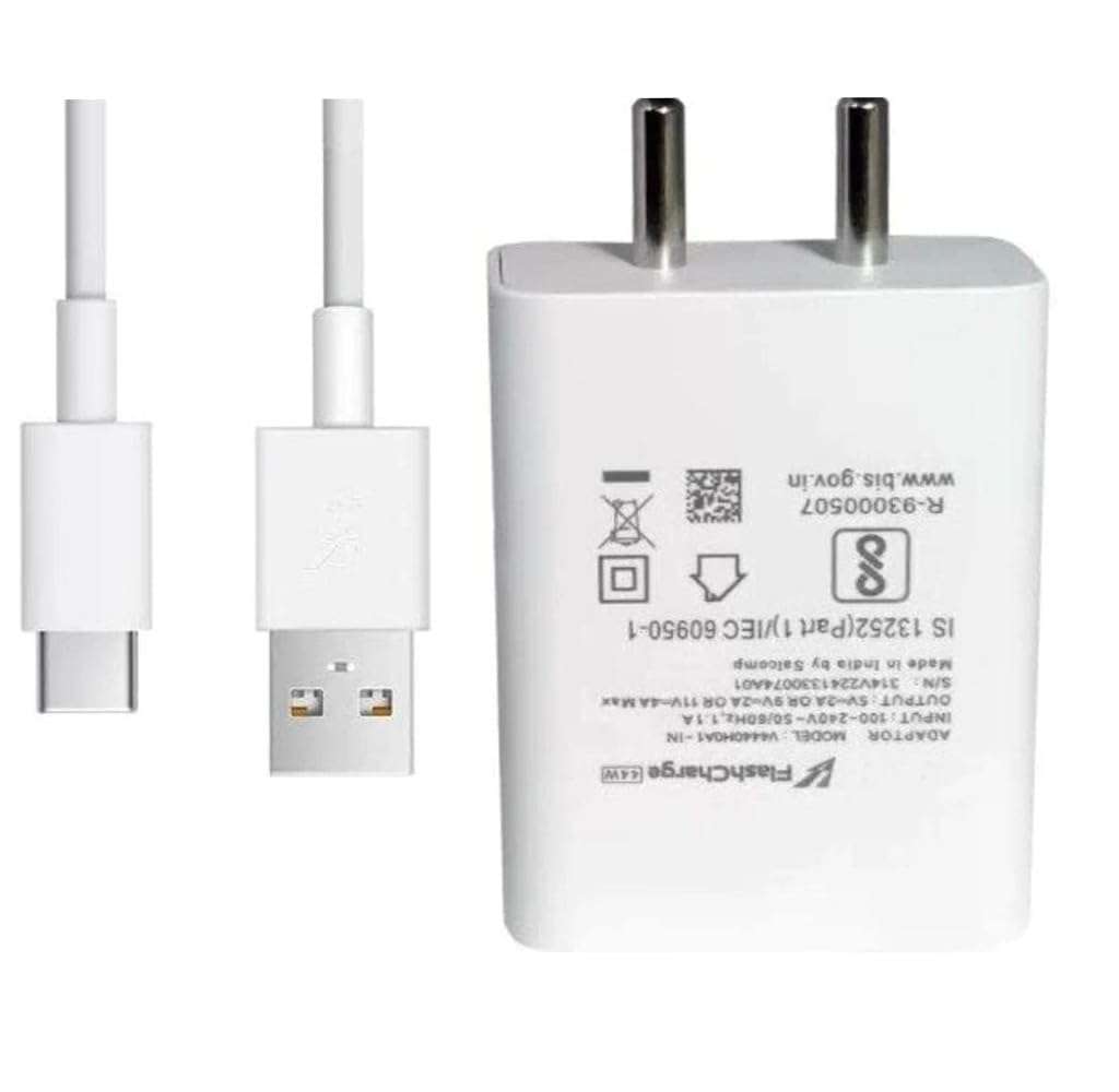 44W Flash Super Vooc Charger Compatible with Vivo V19 V20 SE V20 Pro V21 5G X50 X50 Pro X60 X60 Pro Y53s Y73 33 W V19, V Y75 4G,V Y35 5G, V Y73 with Type C USB Data Cable 4