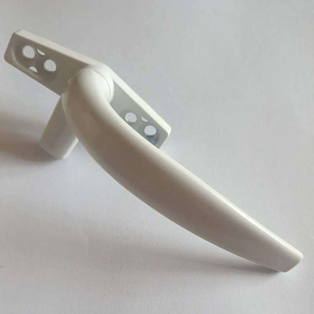 CYYDBB Door Handle Round Handle Seven-Word Flat Doorknobs Aluminum Alloy Door and Window Handle Door Levers Suitable for Aluminum Alloy Window Furniture Renovation Home Decoration(A Pair) 4