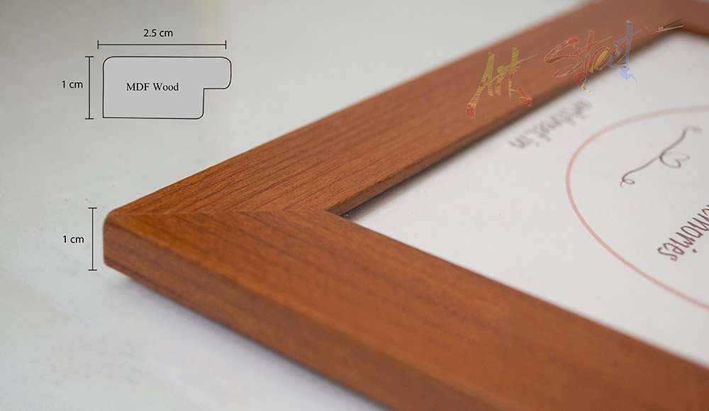 Art Street My Gang Set of 6 Individual MDF Wood Wall Photo Frame - Brown 4