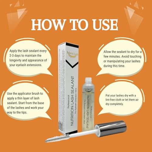Momi Lash Sealant for Eyelash Extensions, Protective Layer for Cluster Lashes DIY Lash Extension Lash Sealer Long-Lasting 14 Days Lash Seal Clear10ml 3