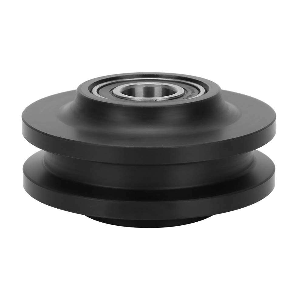 Rosvola Sturdy Barn Door Accessories, Hardware Fittings Sliding Door Hanging Rail Pulley Wheel, Carbon Steel for Sliding Door for Barn Door 3