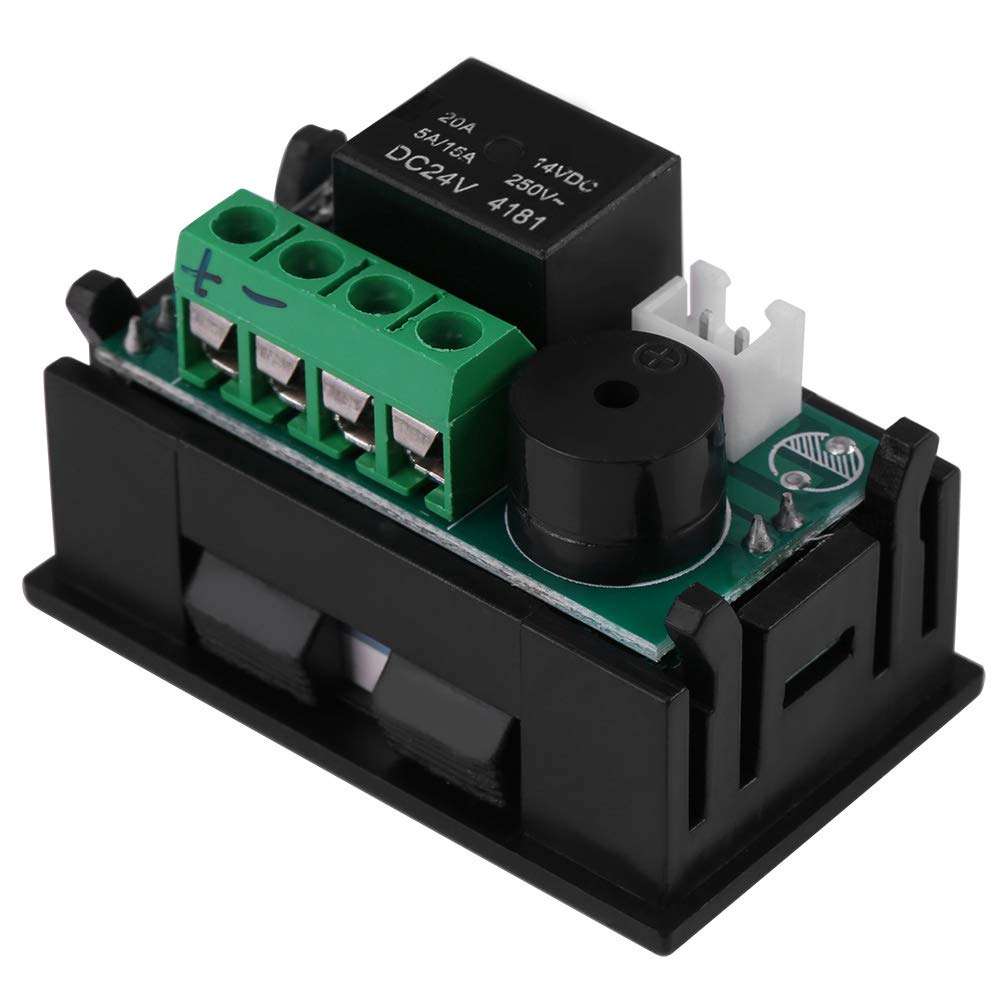 Temperature Controller with Sensor, -50℃ to 110 ℃ Digital Temp Display Microcomputer Thermostat Module Board Switch with Sensor Probe( 24V) 4