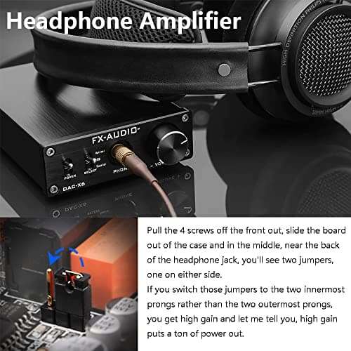 FX-Audio DAC-X6 Headphone amp Mini HiFi 2.0 Digital Audio Decoder DAC Input USB/Coaxial/Optical Output RCA/Headphone Amplifier 24Bit/96KHz DC12V (Black) 6