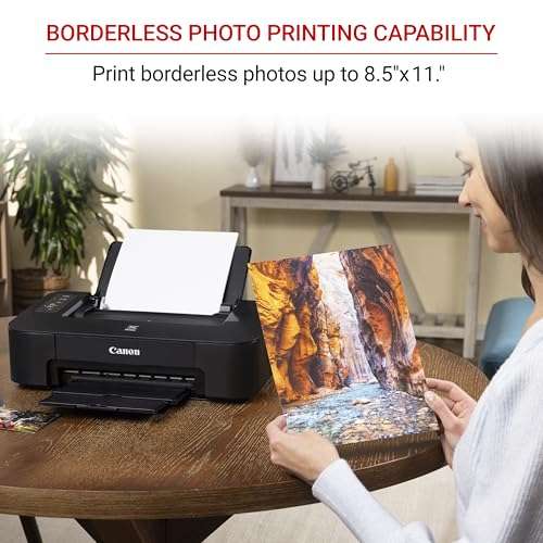 Canon TS202 Inkjet Photo Printer, Black (USB Required, not Included) 3
