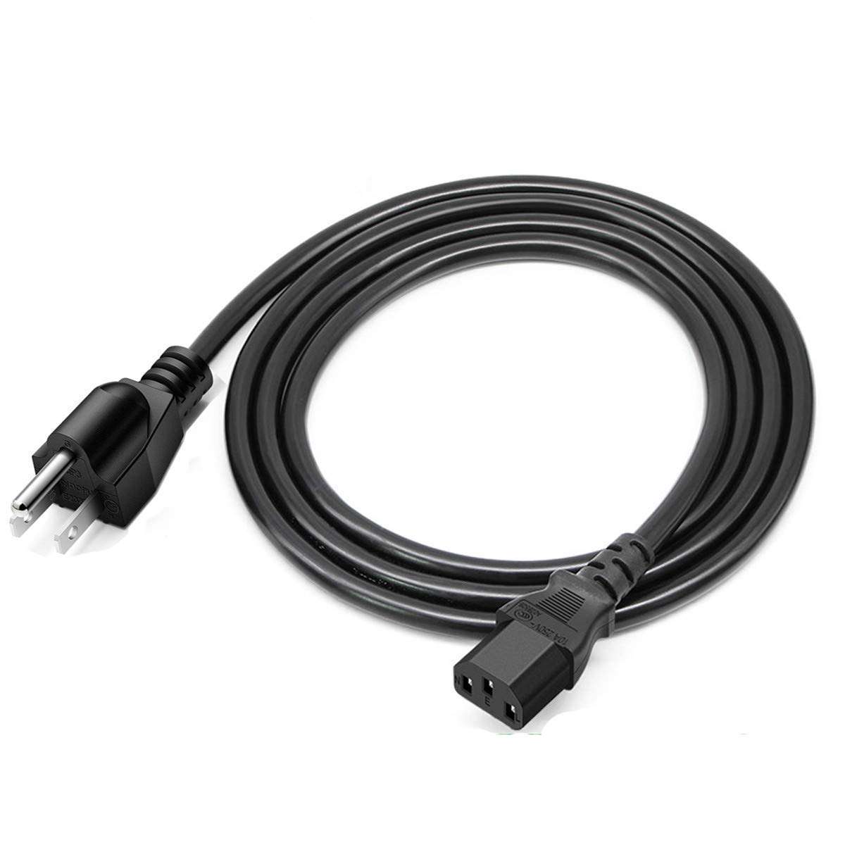 10Ft Super Long Power Cord Extension Cable (NEMA 5-15R to NEMA 5-15P) - 18 AWG AC Power Cable - 125V, 10A (PAC1011410) 3