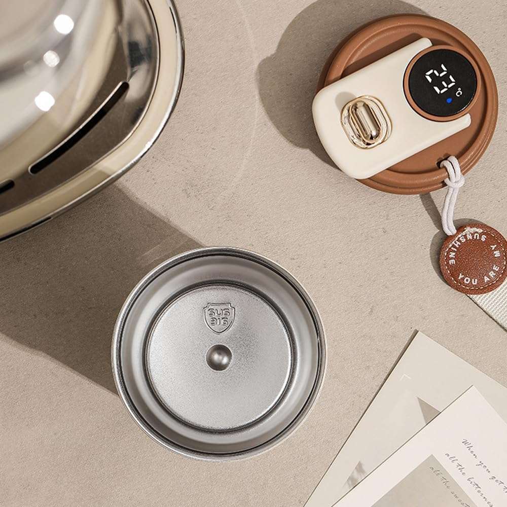 UMADEV Coffee Mug Cup Digital Display, Thermos Flasks, 460 ml, 316 Stainless Steel Travel Mug, Insulated Vacuum Thermal Mug, Leak-Proof Travel Mug with Lid for Coffee (Multicolour) 6